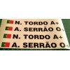 Nome, Bandeira e Grupo Sanguíneo - Vinil de Recorte 